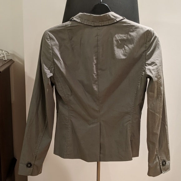 Banana Republic Grey Micro Checkered Blazer - Picture 5 of 5